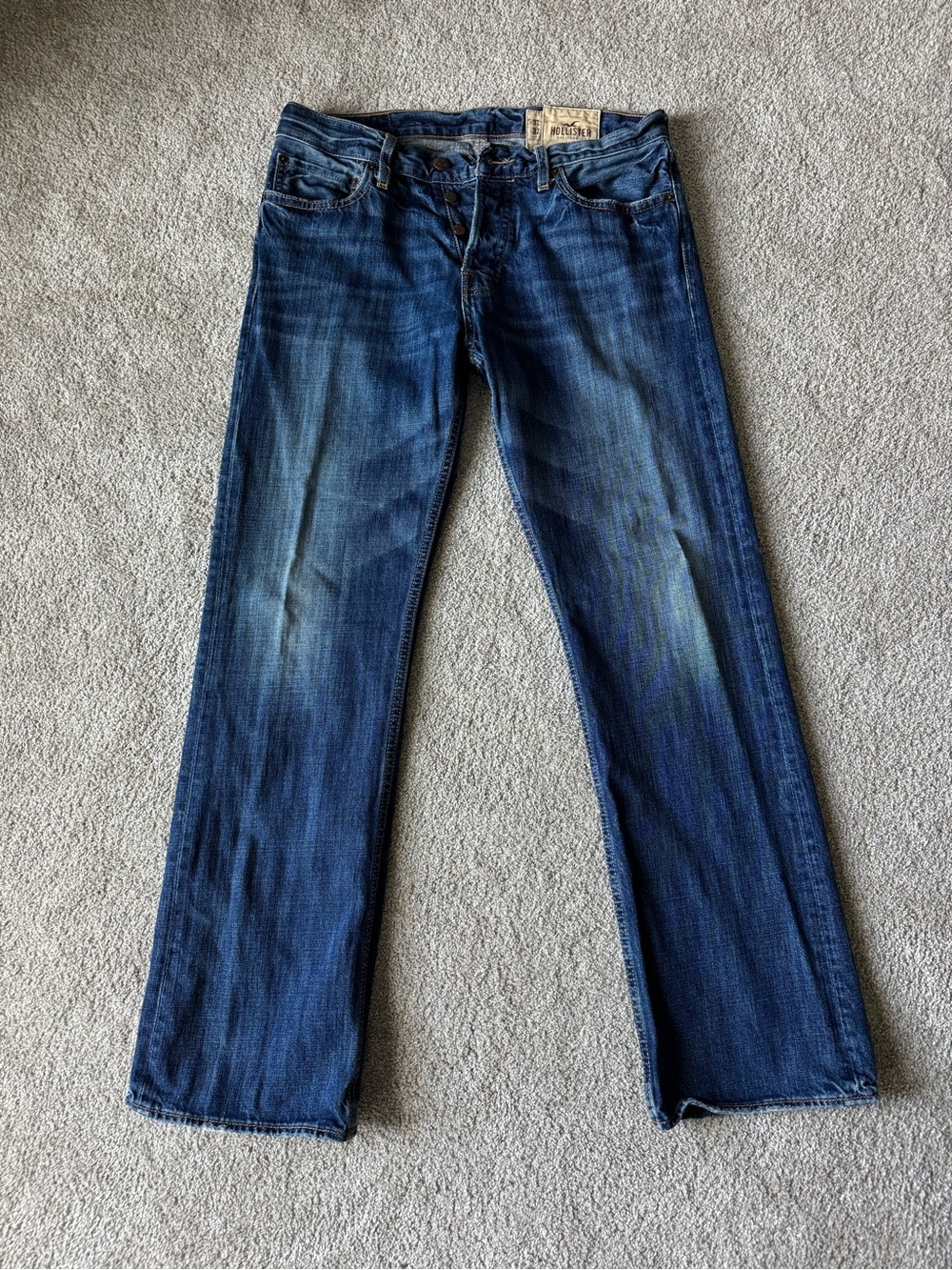 Men’s low rise Hollister Hermosa boot denim jean 32x32